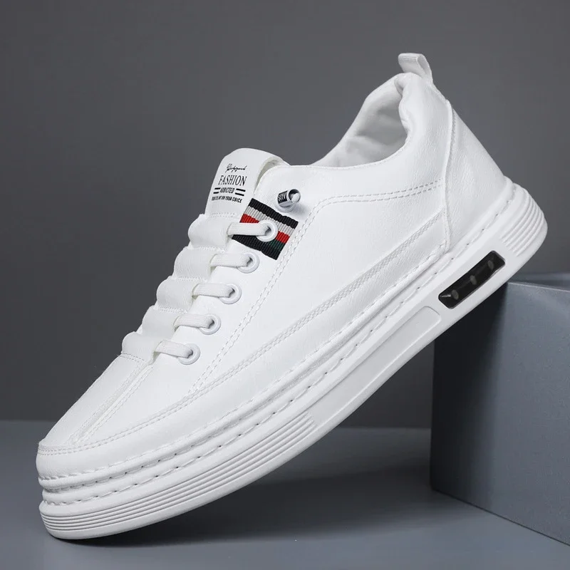 

2024 New Brand Men's Casual Shoes New Leather Shoes for Men Outdoor No Slip Sneakers Fashion Sneakers Men Flat Casual Shoes Men