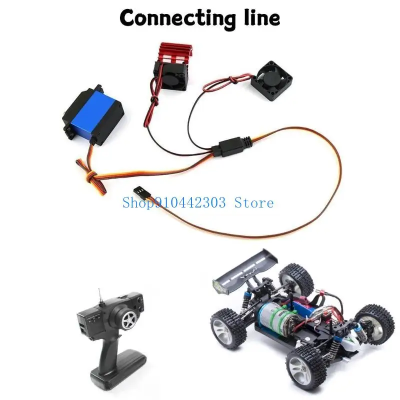 Câble Extension Servo Y Harness 355mm - Redness Spiders pour RC