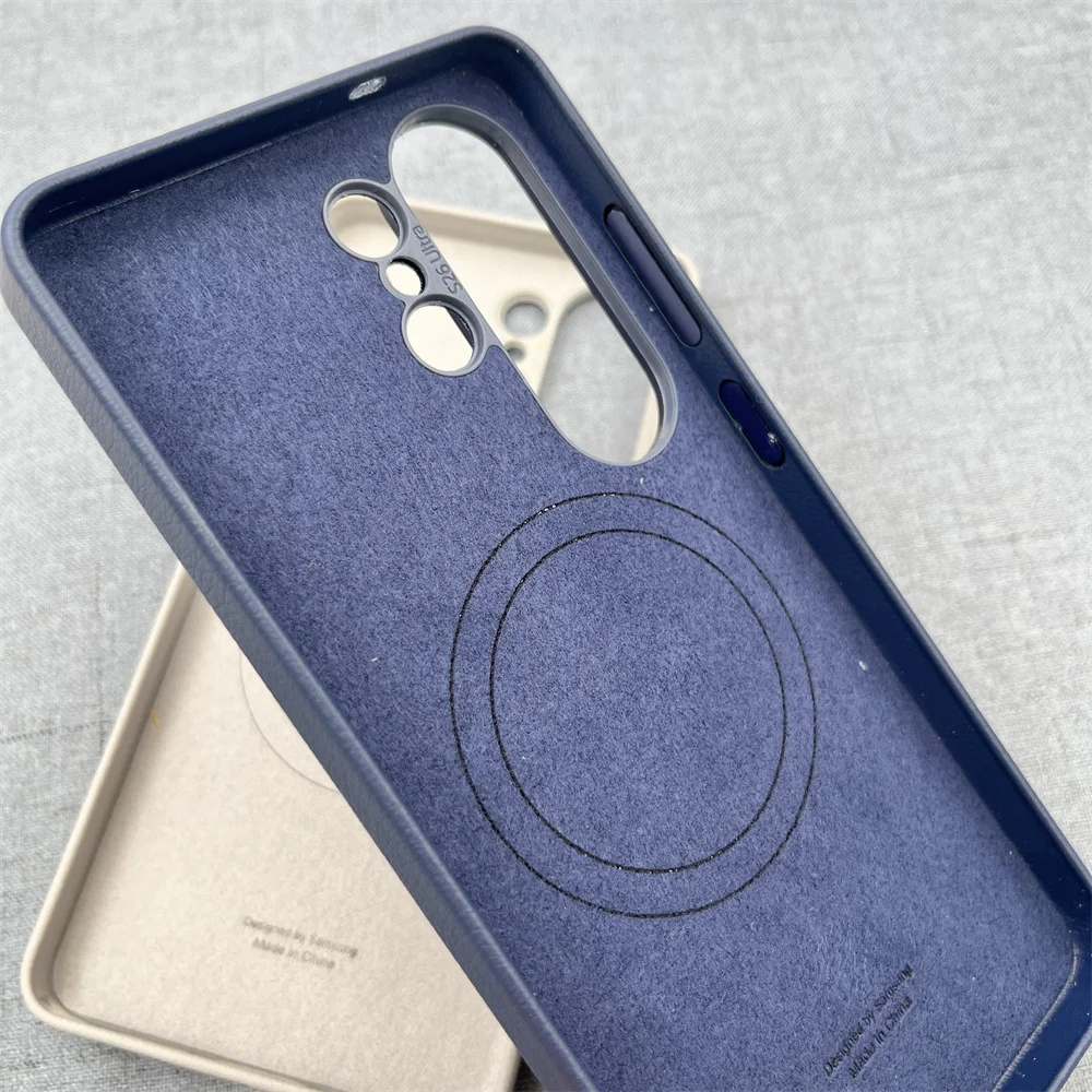 Luxury Leather Magnetic Wireless Charging Protector Shell with Gift Box