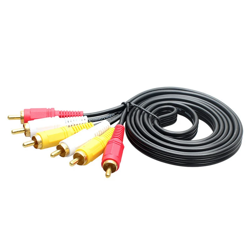 Premium 3RCA Audio/Video Extension Cable - Composite Splitter for TV Set-Top Box (1.5m & 3m)