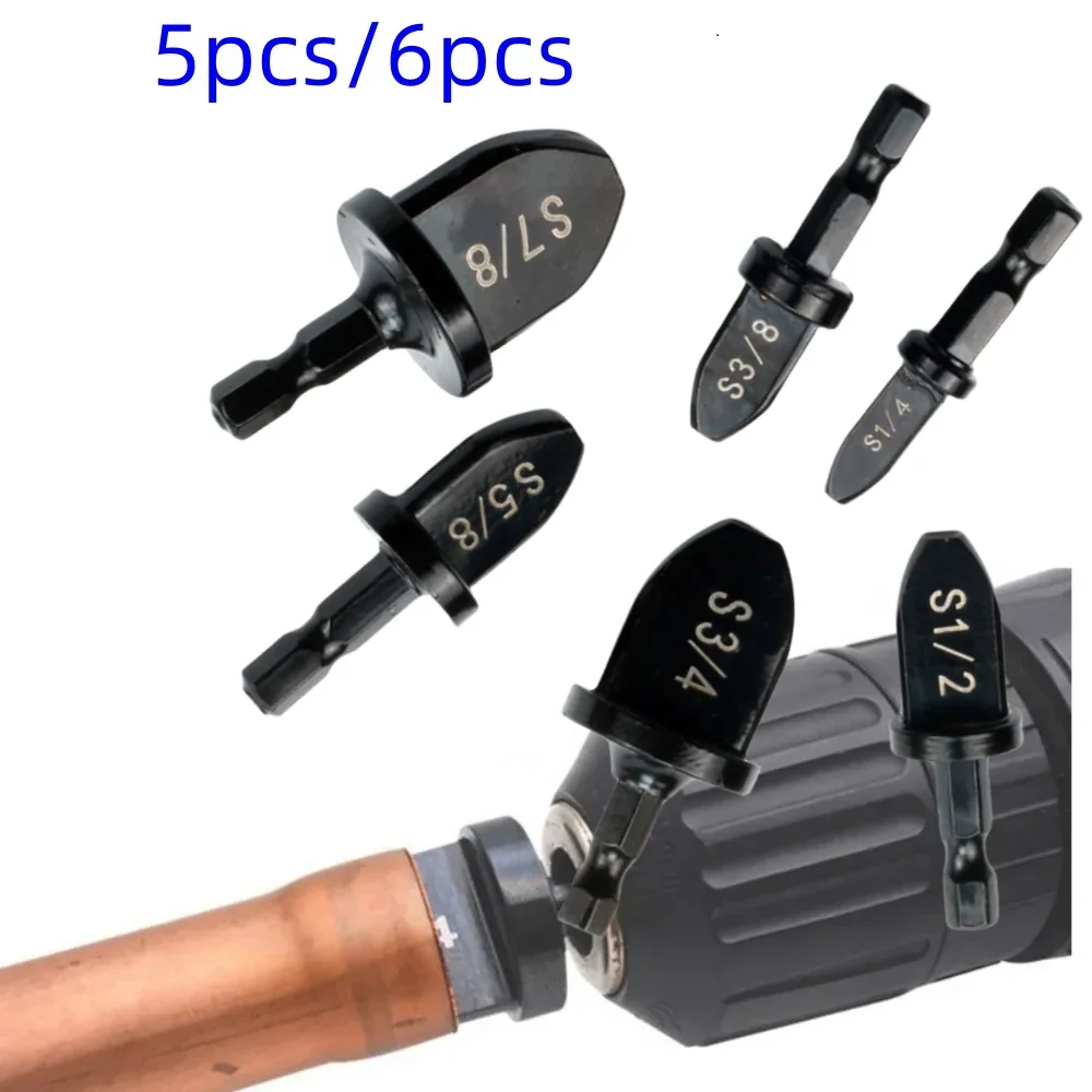 5/6pcs Tube Pipe Expander Copper Tube Swaging Pipe for Air Conditioner Refrigerator Flaring Takeover Tools Set Power Supplies