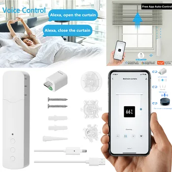 WIFI Smart Electric Curtain Motor Chain Roller APP Control Quiet Blind Pull Bead Curtain Motor System For Alexa Google Home 1