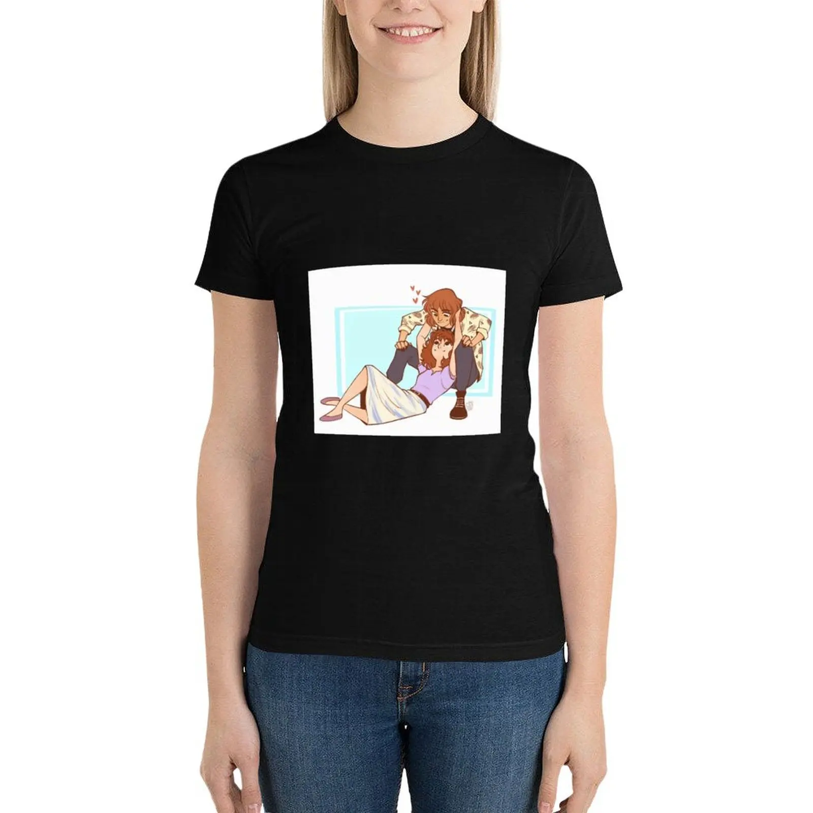 

The hooligan girlfriends T-Shirt tops cute tops summer tops t-shirts for Women loose fit