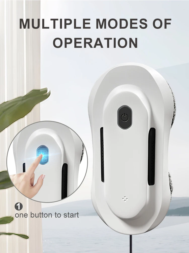 PURUIKAI Robot Vacuum Cleaner Window Cleaning Robot Window Cleaner Electric Glass Micro Remote Control 5