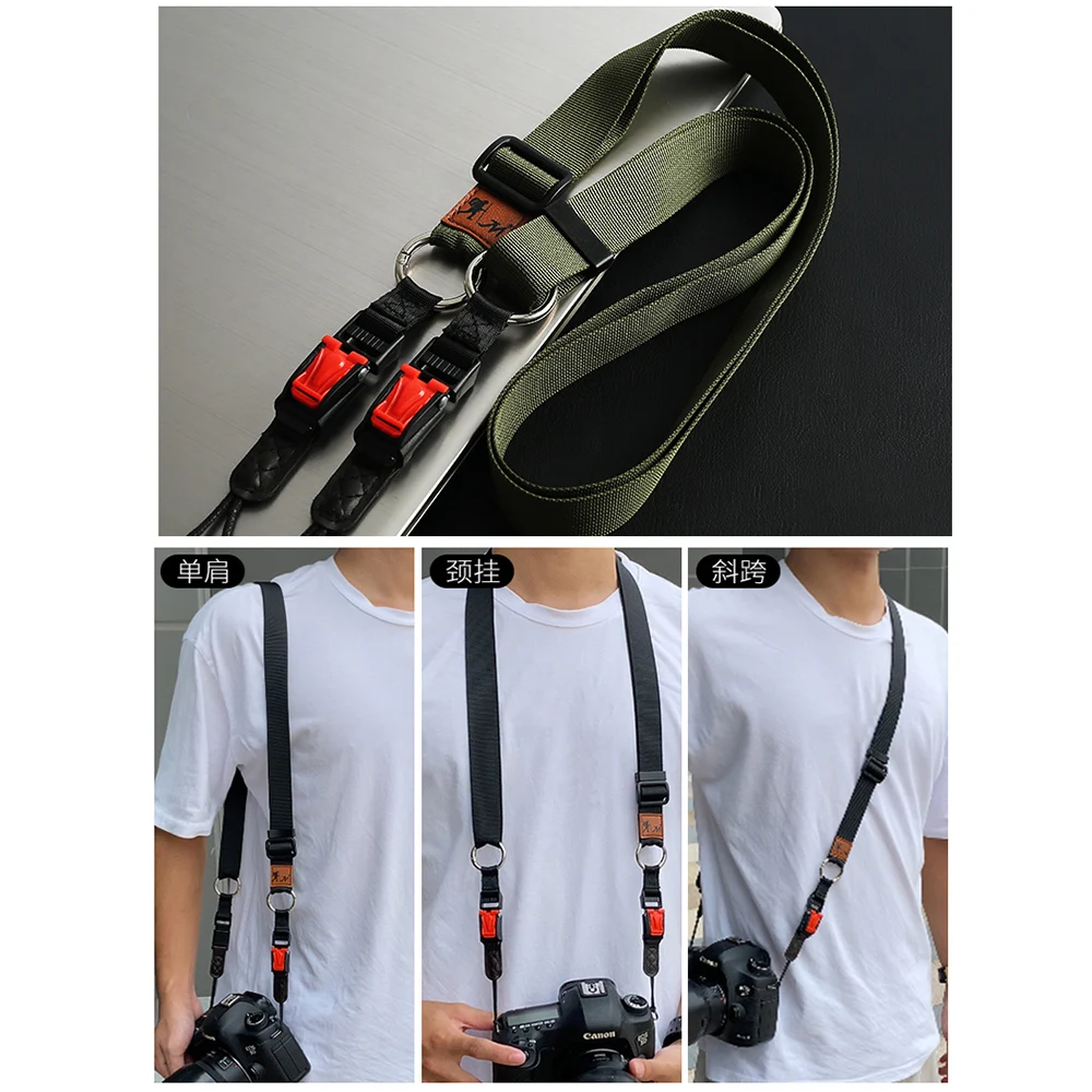 Tracolla Per Fotocamera Tracolla Per Fujifilm Xt3 Xt4 Xa20 X100V Xs10 Xe3 X-E4 Panasonic Gf9 Gf10 Gx80 Universale Veloce Regolabile