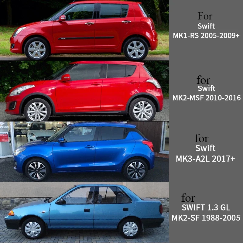 For SUZUKI Swift GL Accessories Window Visors Weathershields Wind Rain Guard Door Visor Vent Shades Ventvisor Bright Strip