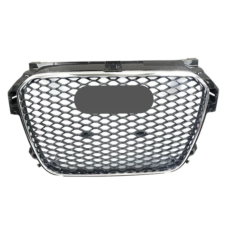 

Решетка для гоночного гриля, передняя решетка для капота автомобиля, передний бампер, решетка для RS1, решетка для Audi A1/S1 2010-2014, хромированная, Черная