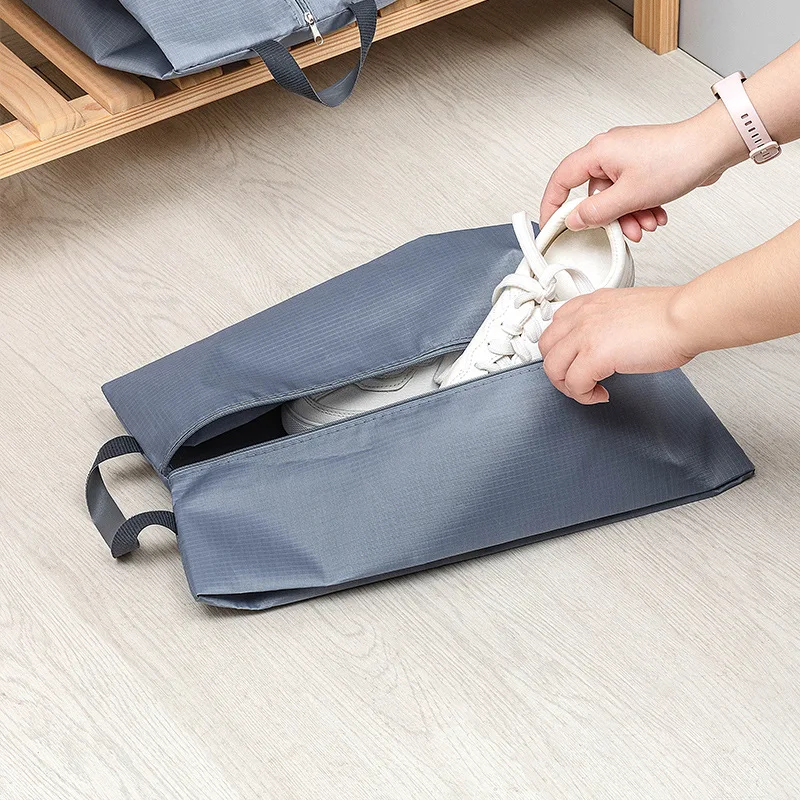 Waterproof Nylon Shoe Storage Bag with Durable Zipper