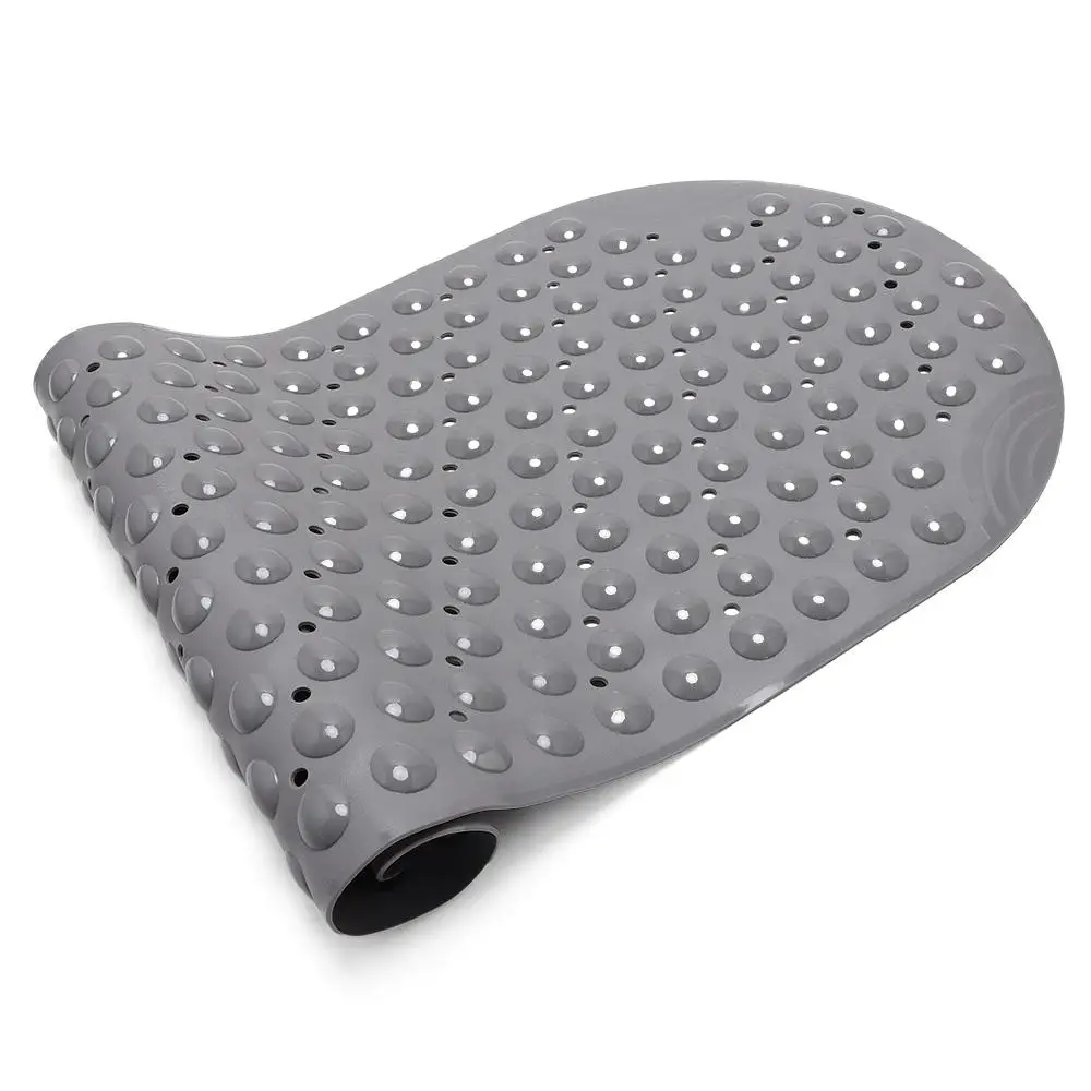 

Прочный пластиковый коврик для душа с присосками, 16x35 дюймов, Коврик для ванны с отверстиями для слива, легко мыть, нескользящий коврик для ванной