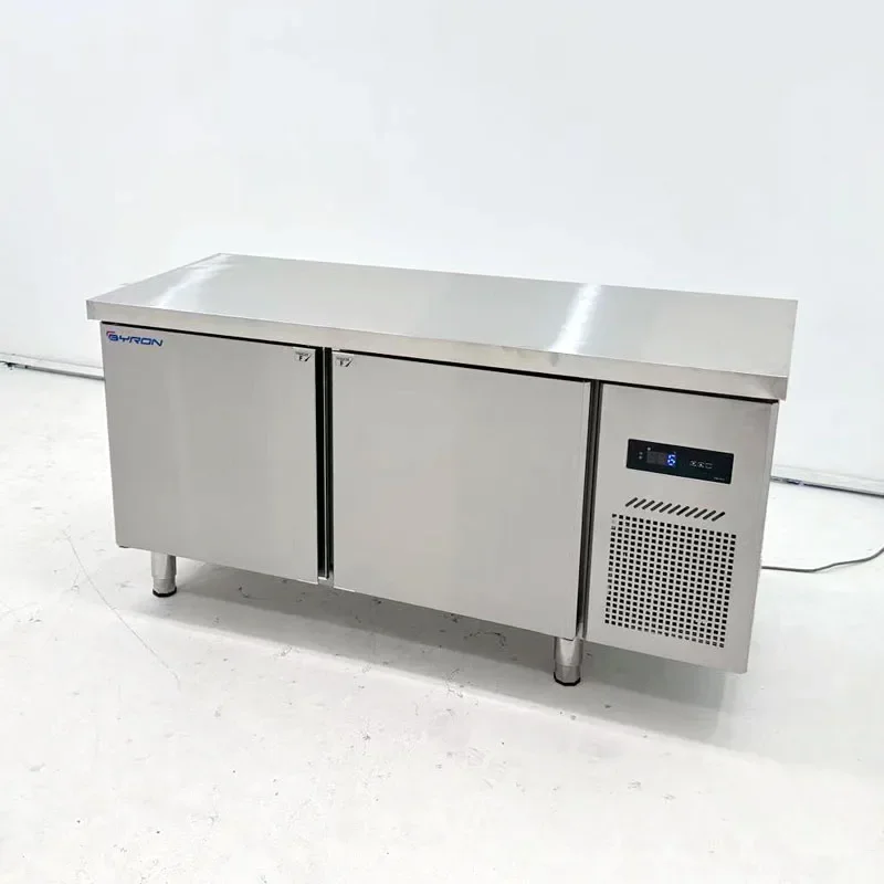 Commercial Stainless Steel Restaurant Kitchen Under Cooler Table Counter Fridge Freezer Workbench Refrigerator