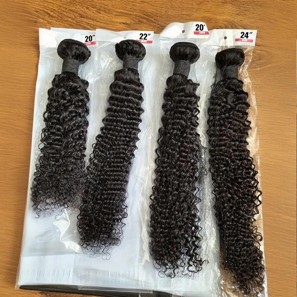 Mogolian Hair 8-30 Inch Kinky Curly Bundles 100% Virgin Human Hair Weaving Natural Curly Hair 2 3 4 Bundle Deals For Extensions 4