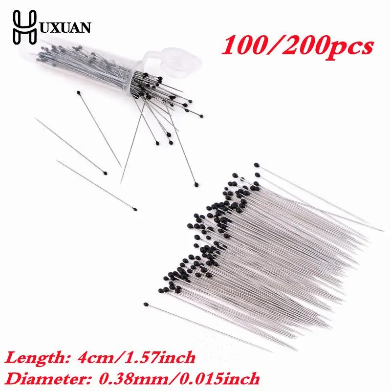 

100/200PCS Nsect Pins Specimen Needle Stainless Steel With Plastic Box For School Lab Entomology Body Dissection Insect Needle