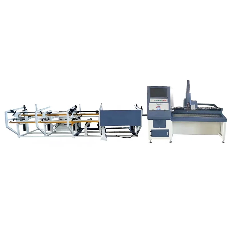 

High output power stainless steel pipe tube max 1500mm metal fiber laser cutting machine