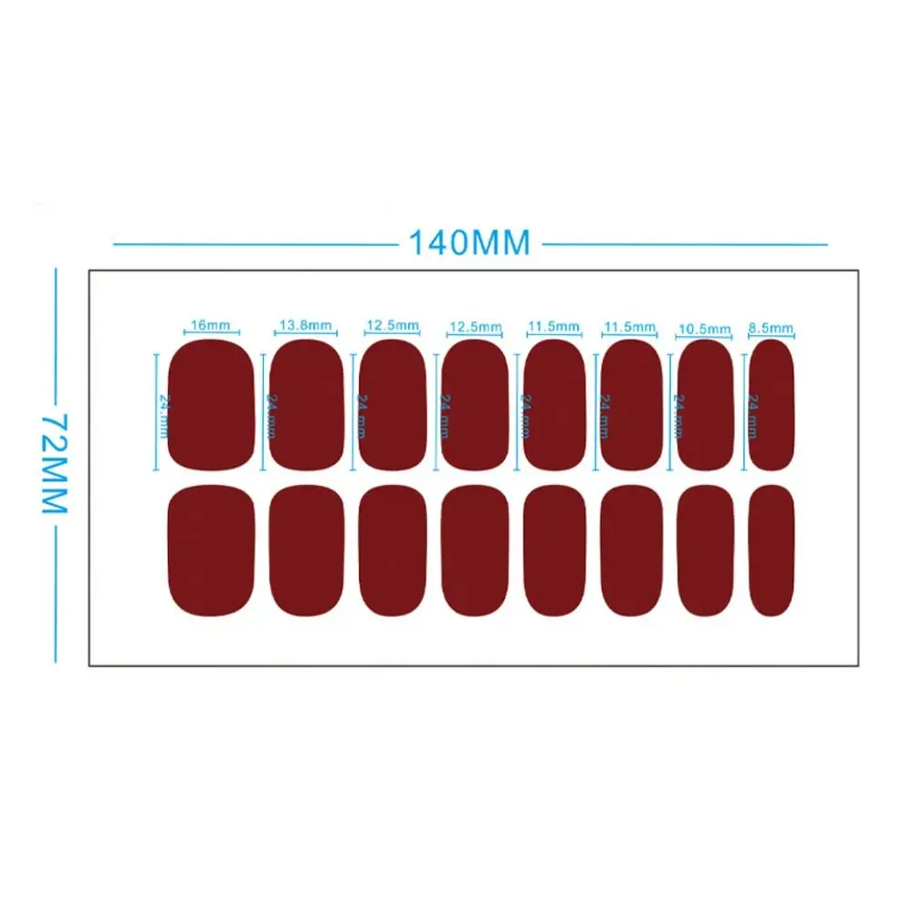 1Sheets Strips Gel Nail Stickers Glittering Sequins Gel Nail Polish Strips for DIY Nail Art Making nail stickers nail decals nail art decoration