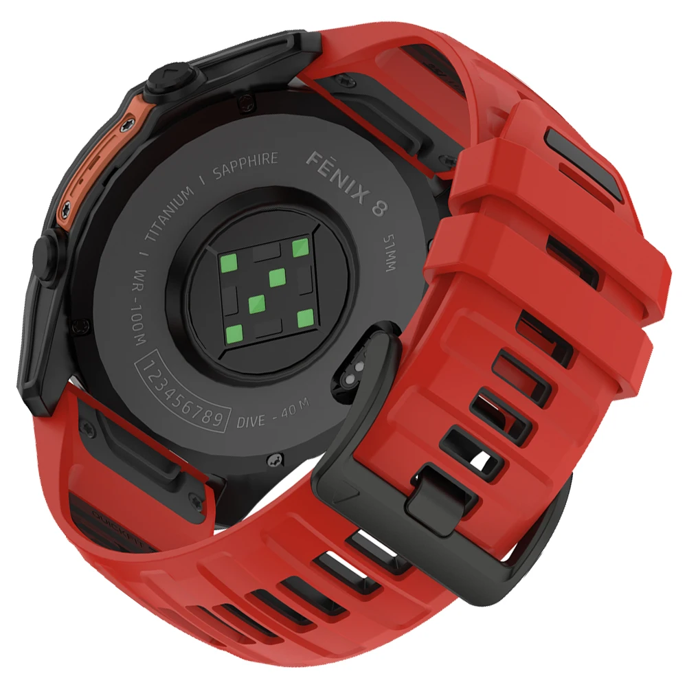 Durable Silicone Sports Watch Band - QuickFit Design