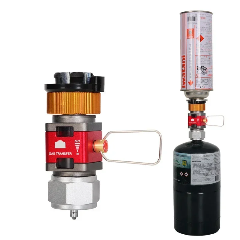 Gas tank converter outdoor camping visual isobutane/butane mutual charge adapter collection valve