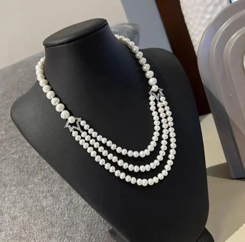 

18" NATURAL AAAA 6-7mm REAL round South sea golden pearl necklace 925 sterling silver Free Shipping