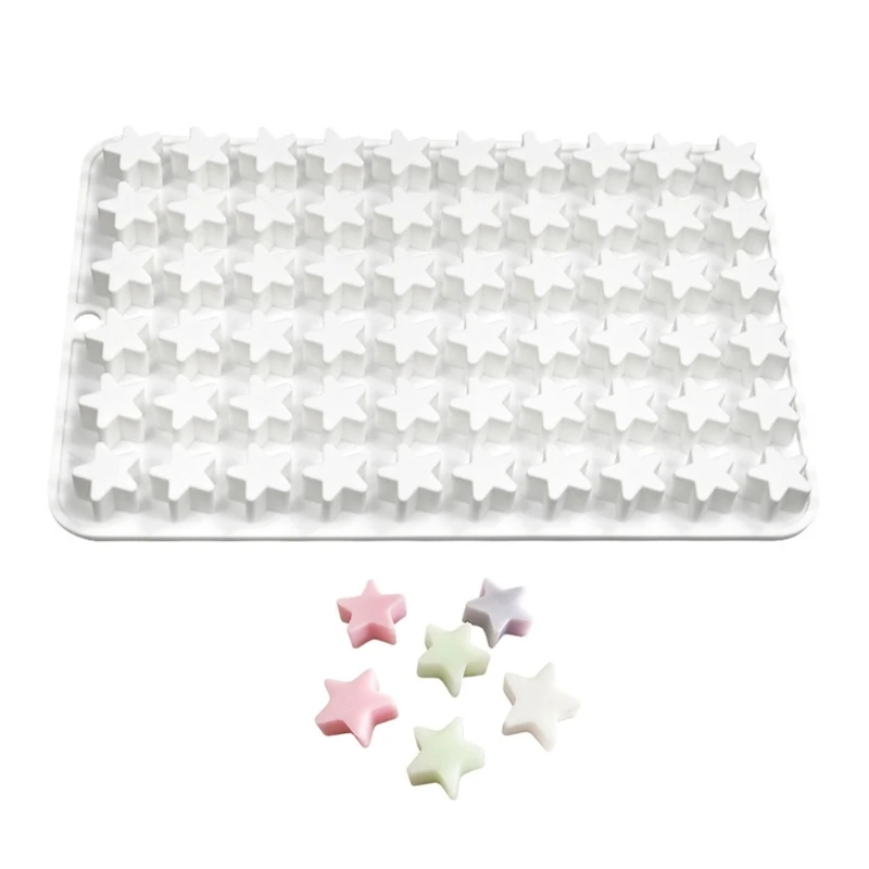 

60-Cavity Star Silicone Mold Cake Baking Mold for Making Fondant Chocolate