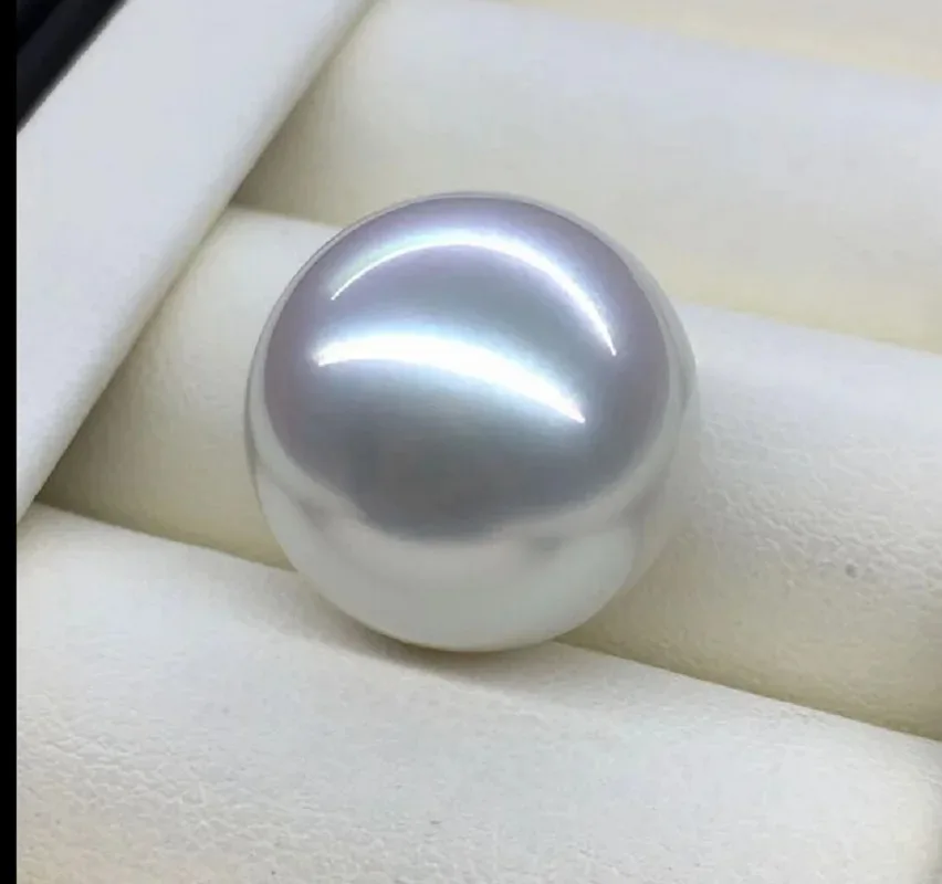 Huge 12-13mm natural sea genuine white round good luste loose pearl 284