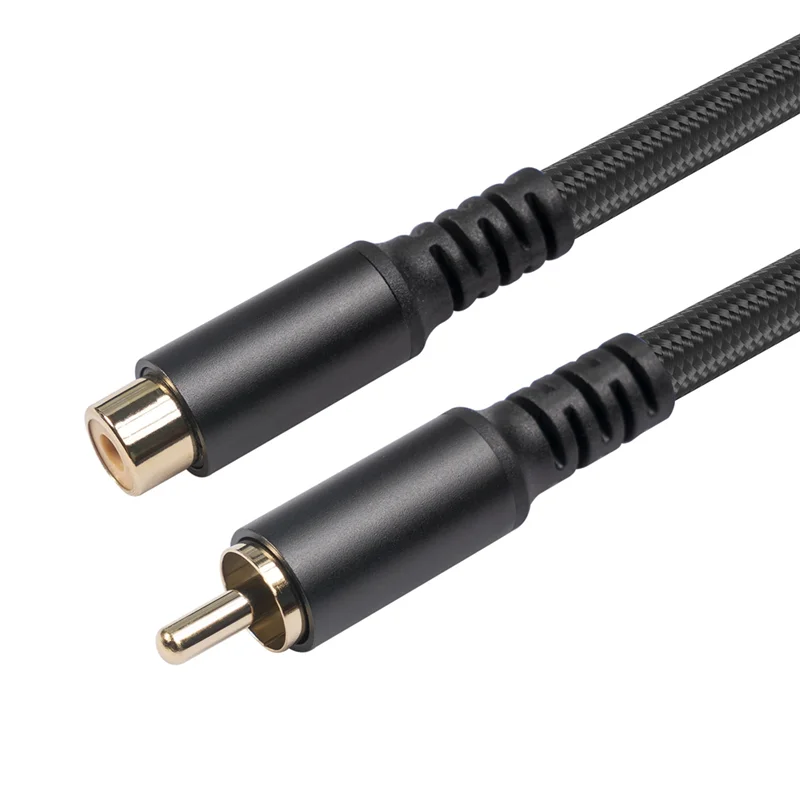 

RCA Extension Cable RCA Audio Video Cable RCA Male To Female Cord for Speaker, Subwoofer, Camera, HDTV, Amplifier, 1.8M