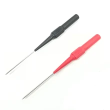 

HOT 2PCS Multimeter Test Lead Extension Back Probes Mini Pin Stainless Steel Tipped Tip For Banana Socket Tester