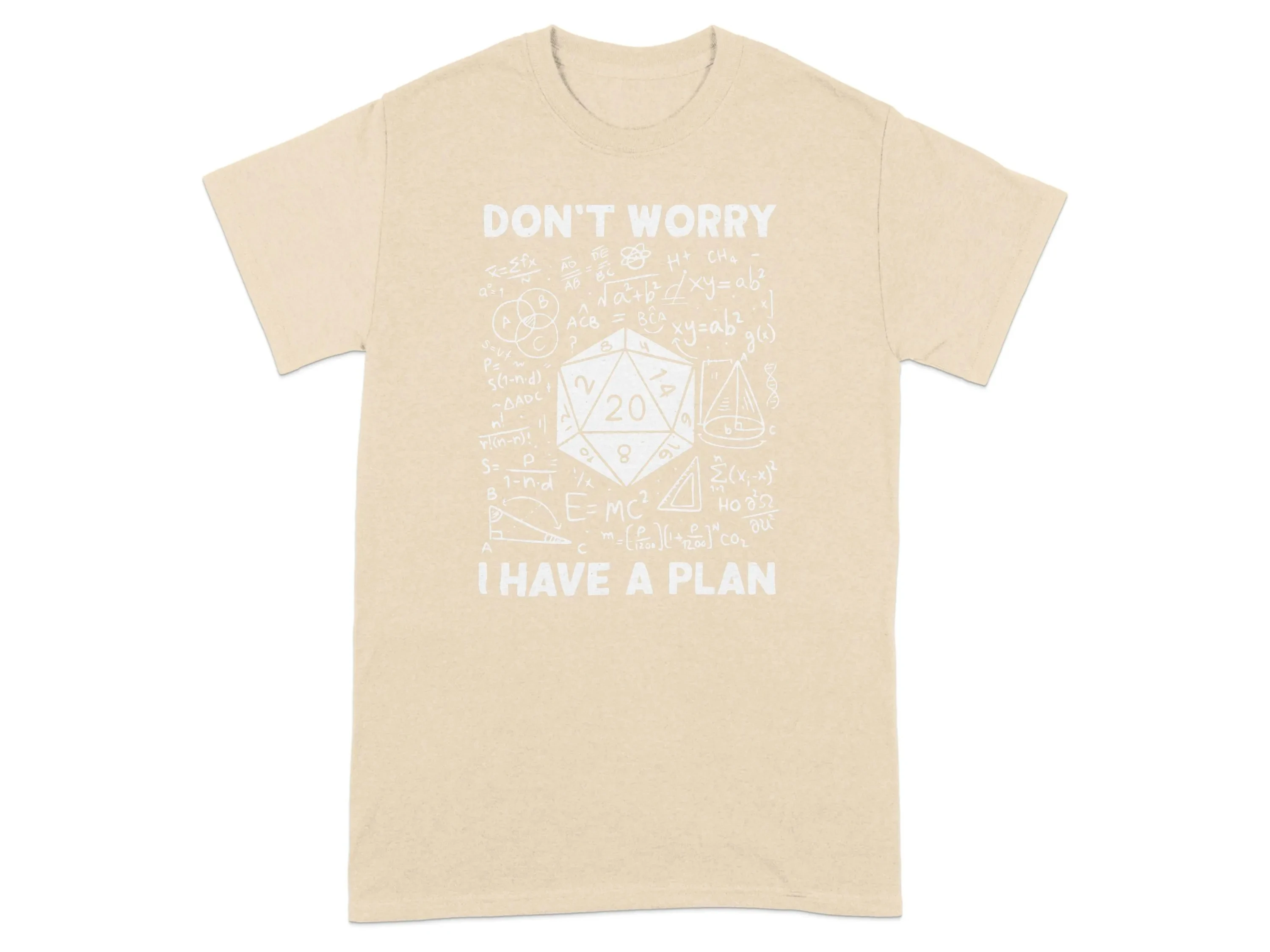 Fun and Geeky Math T-shirt, Humorous D20 Math Design, A Gift for Math Teachers, Nerdy Math Enthusiasts, Funny Dungeon Dice.Y2K