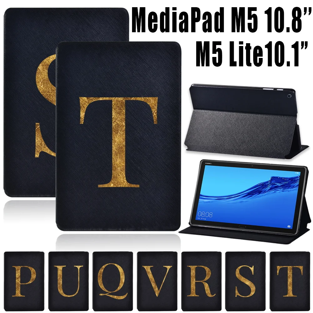 Custodia Protettiva Per Tablet Per Huawei Mediapad M5 Lite 10.1 "/Mediapad M5 10.8"/Mediapad M5 Lite Custodia Protettiva In Pelle Serie 8 Lettere