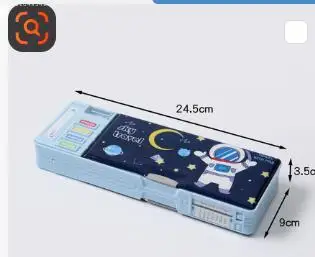 مقلمة متعددة الوظائف للأطفال مع آلة حاسبة، منظم مك...