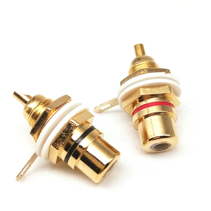 Chassis Amplificador, Conector Phono com Nut Solder