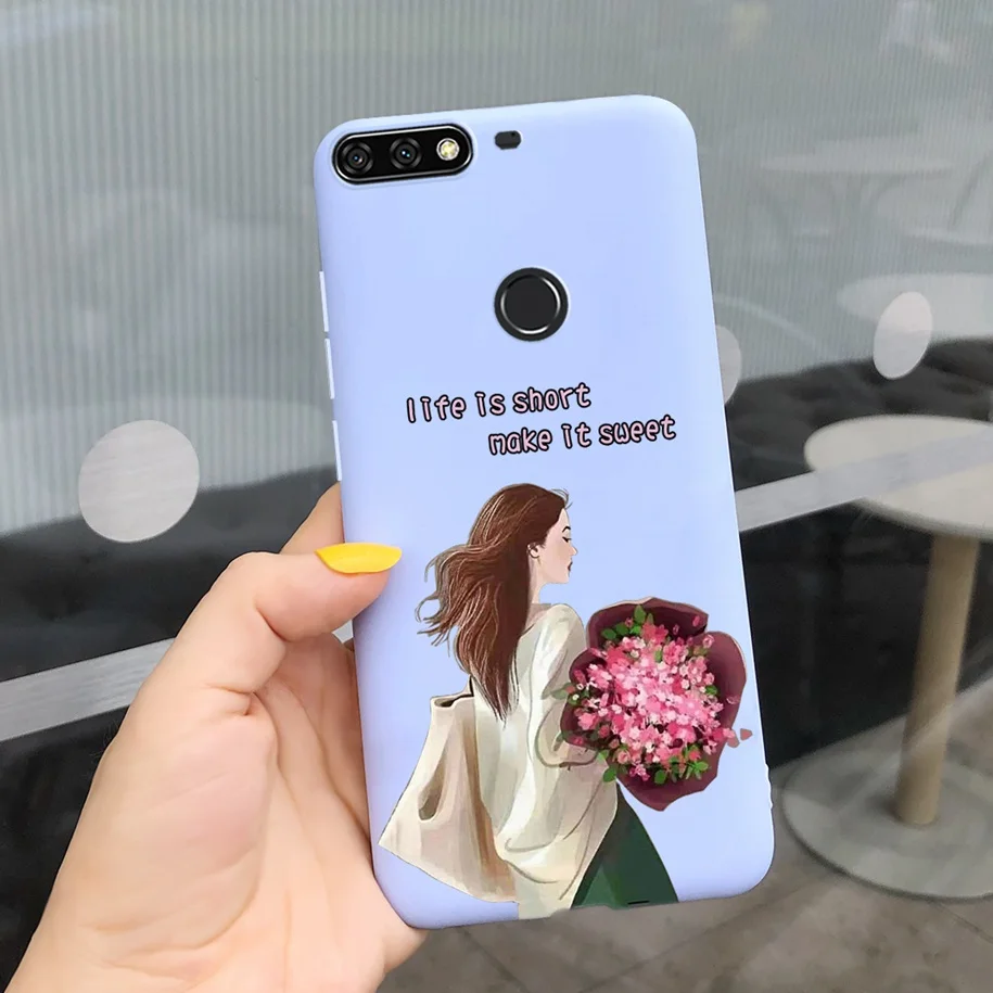 Huawei Y7/Y6 Prime 2018 Soft TPU Phone Case - Durable Protective Cover  Coque