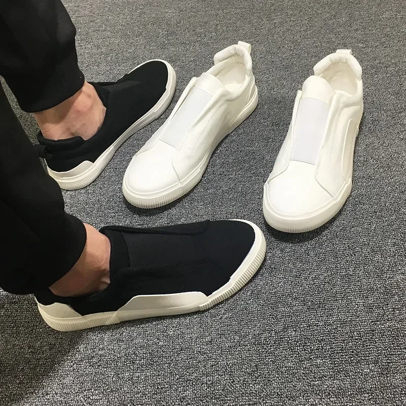 Sneakers Male Canvas Trends 2024 Men's Vulcanize Shoes Slip-ons 2024 New Arrivals Elegant Cheap Liquidation In Promotion 4