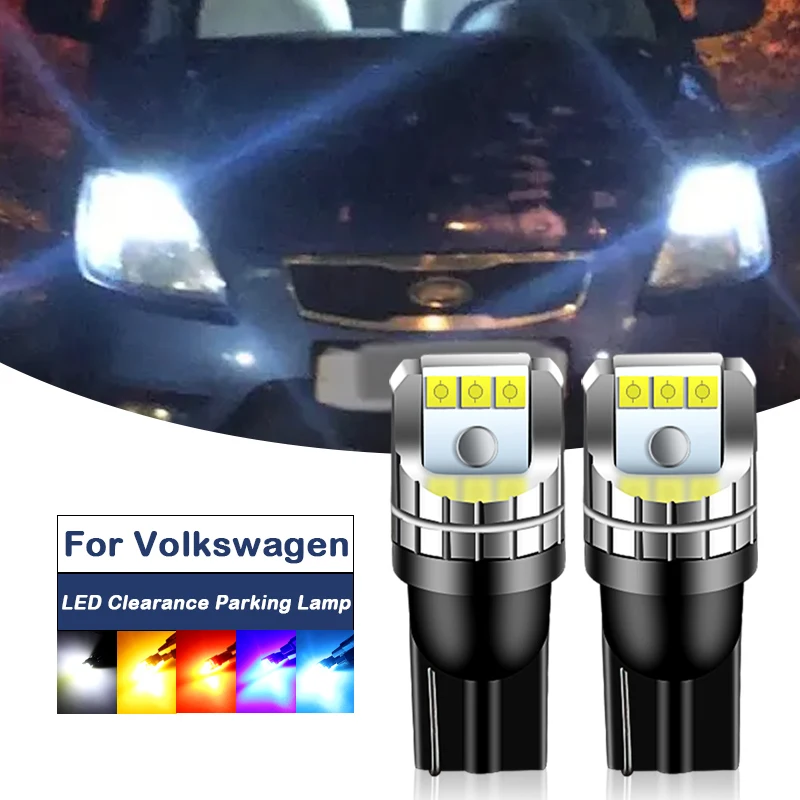 

2 шт., автомобильная лампа W5W T10 для VW Volkswagen Santana Scirocco mk3 Tiguan Transporter Passat Golf