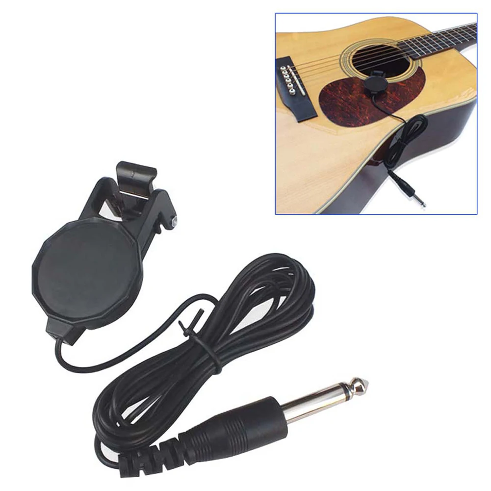 Guitar Pickup Clip-on For Violin With 8.2FT Connection Cable Guitar Preamp Piezo Tuner Amplifier