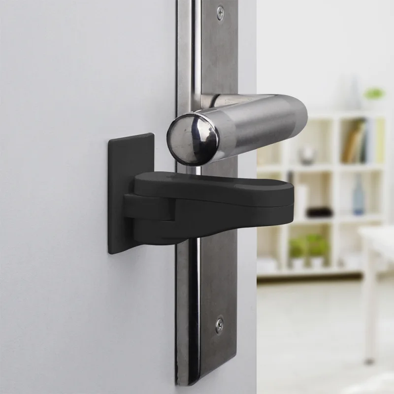 Baby Security Lock Anti Child Door Opener No Hole Anti Theft Door Handle Opener Pet Latch child lock safety lock