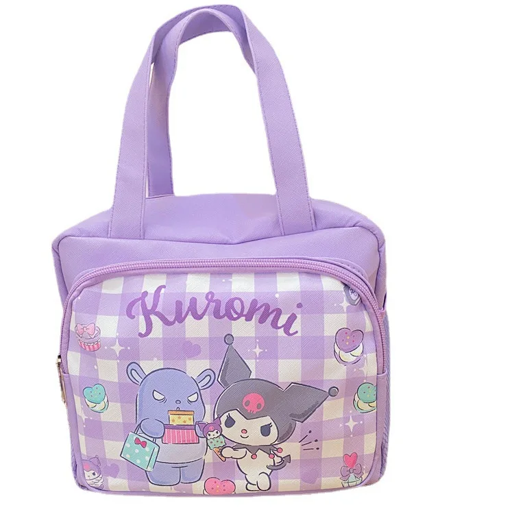 Ruunjoy Sanrio Kids Lunch Bag School Cute Sanrio My Melody Kuromi Kt  Cartoon Anime Figure PU Large Capacity Lunch Tote Bags - China Kids Purses  Wholesale and Little Girl Purses Kids Handbags