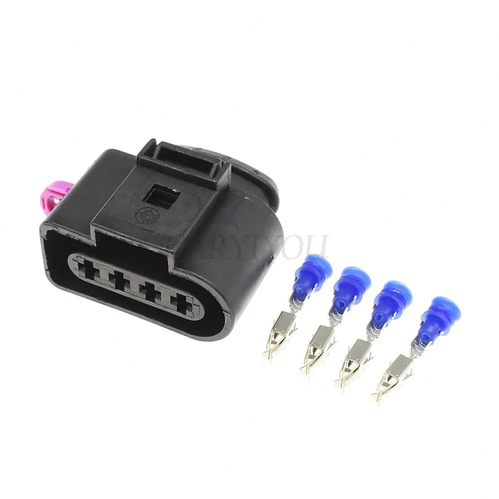 Description Picture 4 of item1 Set 4 Pins Male Plug Female Socket 4B0973724 638245-1 1J0973724 1J0973824 Automobile Ignition Coil Wire Connector For VW Audi