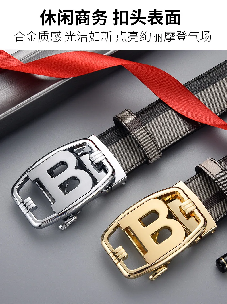 black belt with holes High Quality Designers Mens belt Luxury Brand Famous Male Belts B Buckle Genuine Leather Belts for Men width 3.4cm mens designer belts