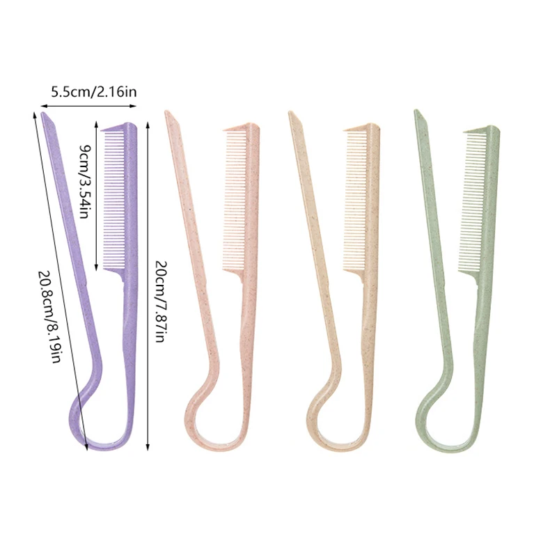 V Type Salon Women Hair Straighten Comb Styling Hairdressing Smooth Tool Hold Tongs Brush Styling Tool Accessories 4