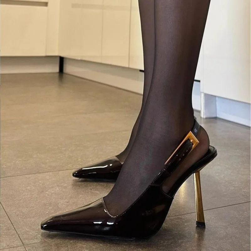 

2024 New Summer Women High Heeled Sandals Sexy Thin Heeled Banquet Shoes Fashionable Women's Versatile and Sexy High Heels