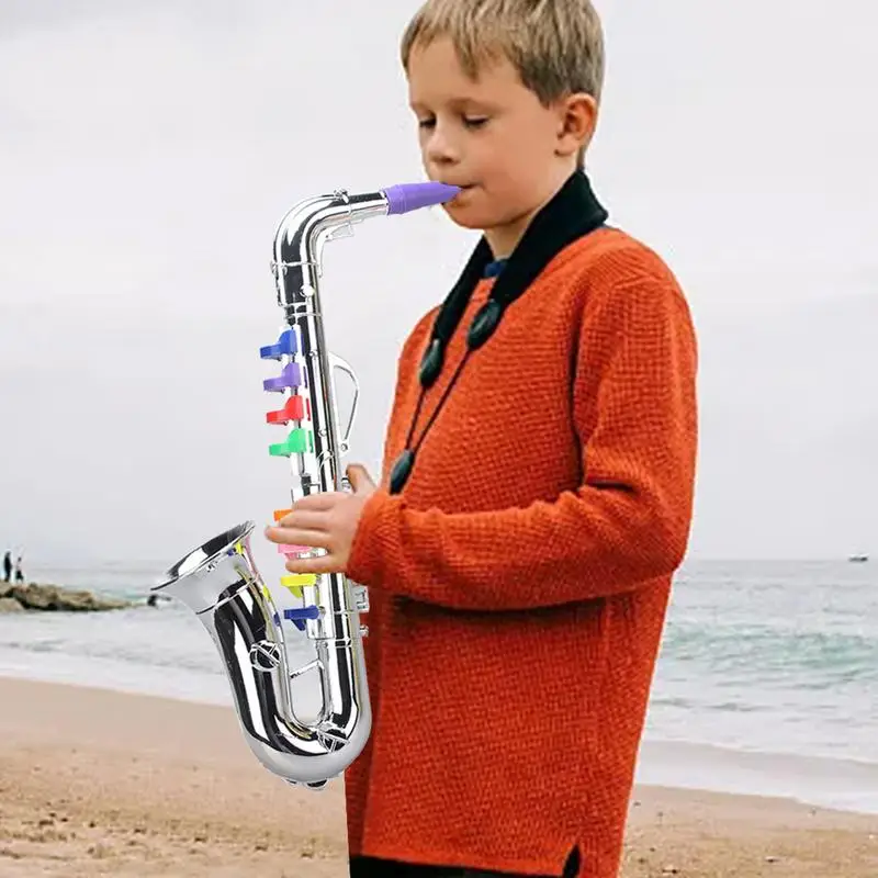 Toy Saxophone Multifunctional Early Educational Toys Simulation Musical Instrument For Toddler Girls Boys