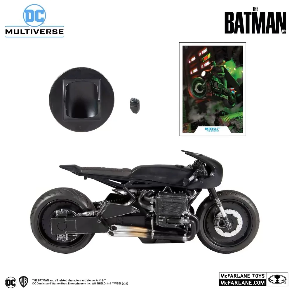 

Genuine McFarlane New Batman Batman Motorcycle 1/12 Movie Version Vehicle Model Birthday Gift Cartoon Anime