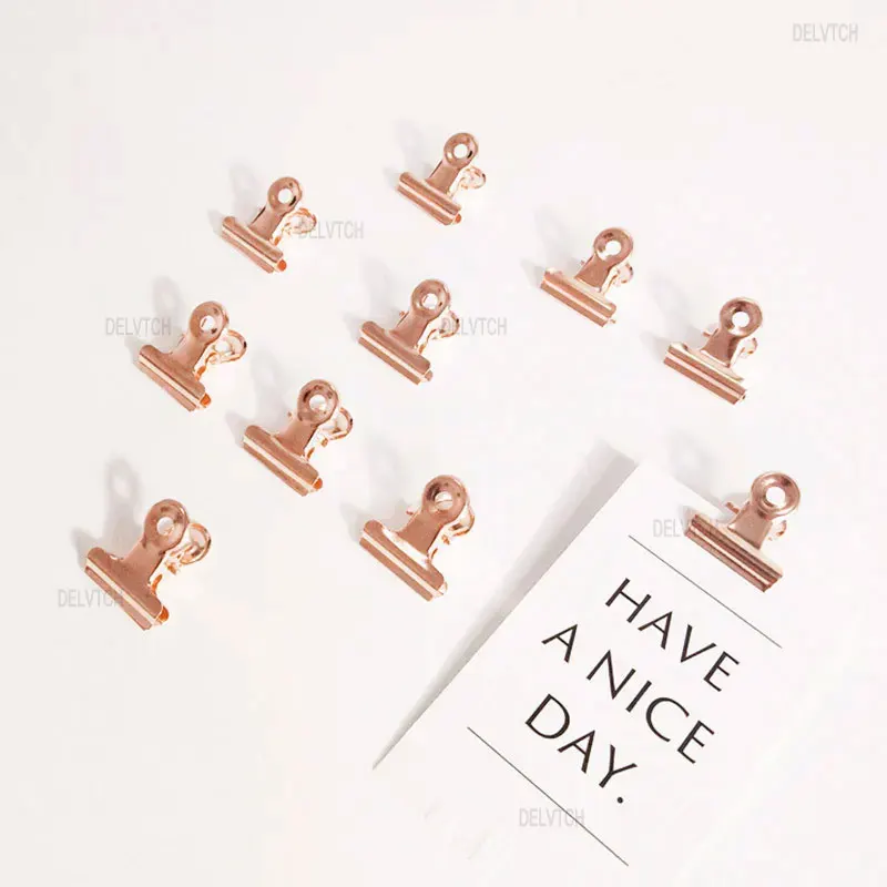 Mini Metal Grip Bulldog Spring Clips Ticket Paper Stationery Clip Tags Document Binder Clip Photo Clamp 20Pcs 40Pcs Set,binder clips,paper clips,metal clamp clips