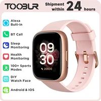 Alexa Built-in TOOBUR Smart Watch Heart Rate Monitor Sleep Tracker Pedometer IP68 Waterproof Smartwatch Compatible Android iOS 1