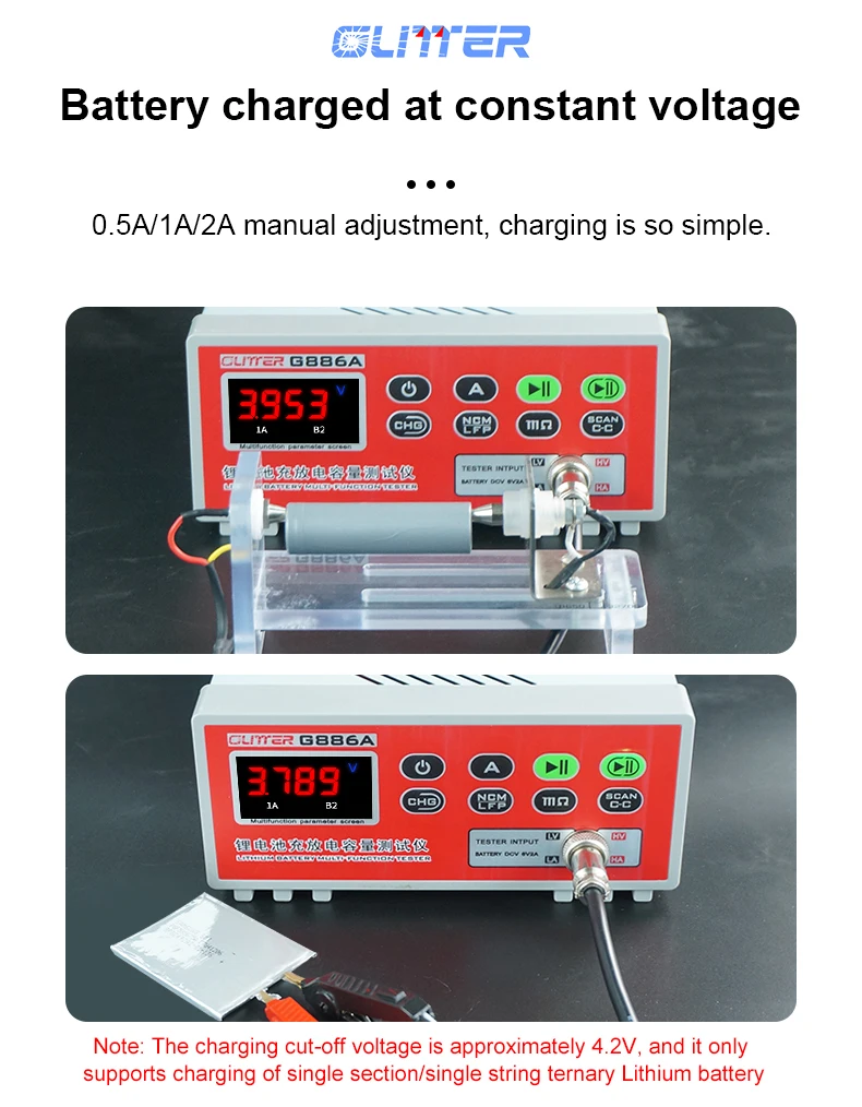 G886A Lithium Battery Tester Single Ternary Iron Lithium Screening Voltage Inter