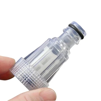 2 elementi filtranti per macchine per la pulizia ad alta pressione in plastica - ugello per filtro acqua trasparente e accessori per tubi, adatti per elettrodomestici