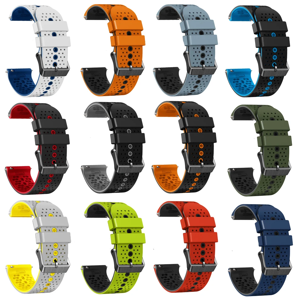 Premium 22mm Silicone Smartwatch Strap - Universal Fit Bracelet