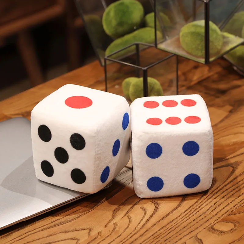 New 1pc Creative Mahjong Pillow Cushion Chinese Plush Toy Car Chair Backrest Mahjong Dice Funny Nap Pillow Sofa Home Decor Gift 4