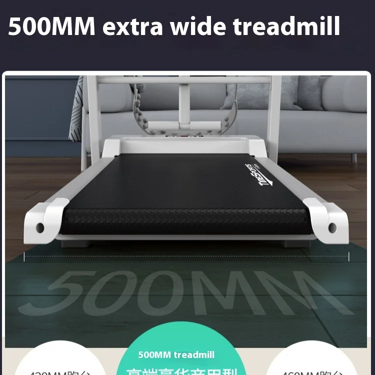 Small Multi-Functional Foldable Treadmill for Home Gym Use Silent Walking & Climbing Electric Motor Manual Folding LCD Display