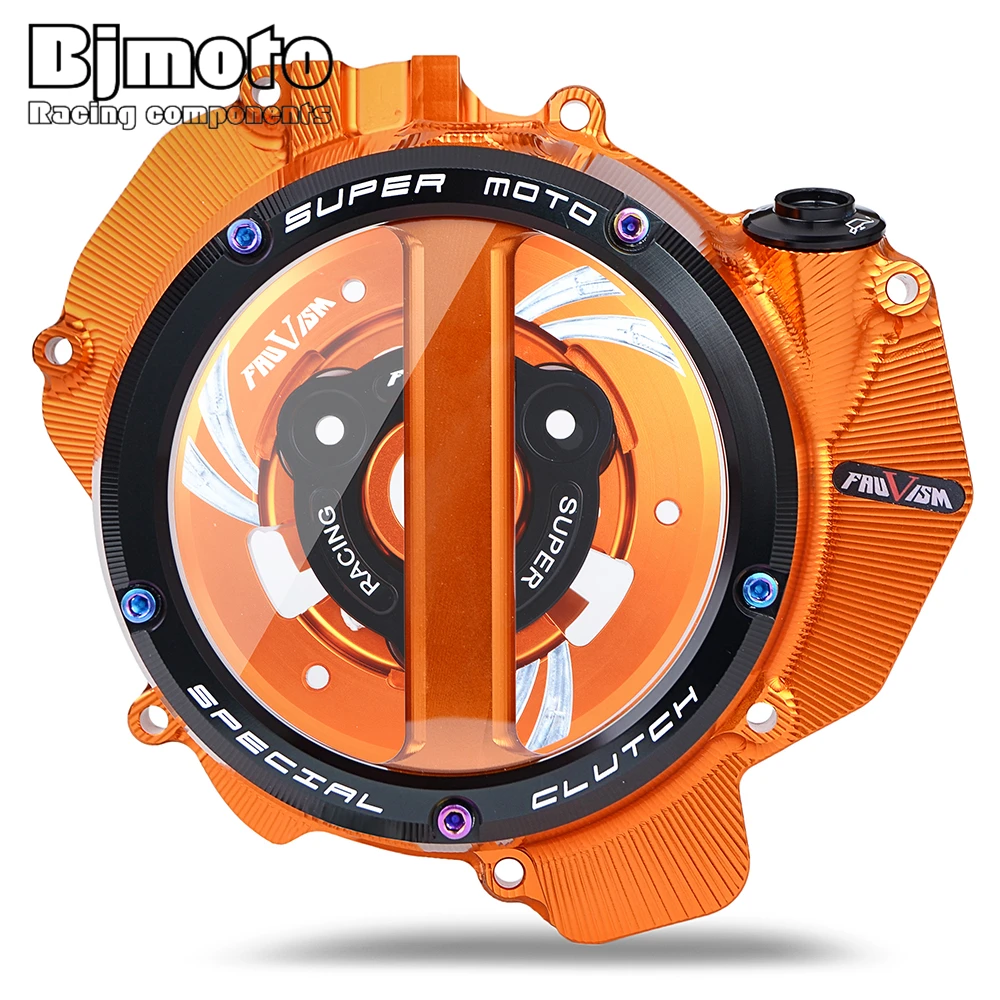

Прозрачная крышка сцепления двигателя CNC, защита двигателя для KTM DUKE 790 890 ADV R Adventure 2018-2022