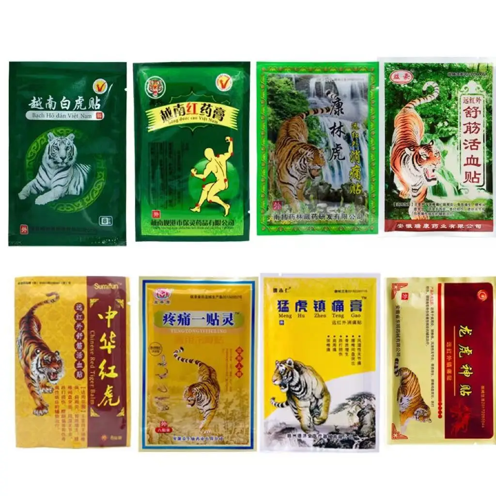 

8 Different Types Tiger Balm Plaster Pain Relief Patch Back Muscle Arthritis Joint Knee Arthritis Body Herbal Patch